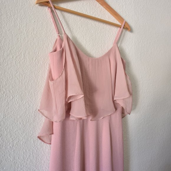 Dress The Population Diana Cold Shoulder Slit Maxi Dress - Picture 12 of 15